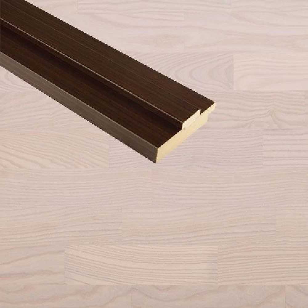 Коробка ясень new ПВХ DeLuxe МДФ  80*32 (к-т) с уплот.Новый стиль