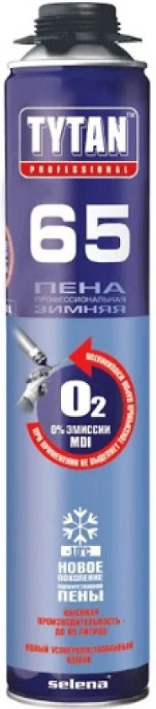 Пена проф Tytan O2  65 750 мл зима