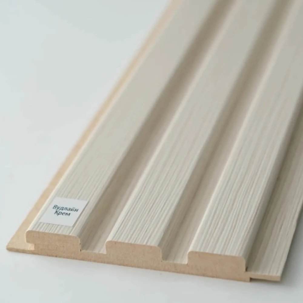 Панель МДФ Стінова 12117 Вудлайн Крем 117(104) x 12 х 2800  (1 шт.)