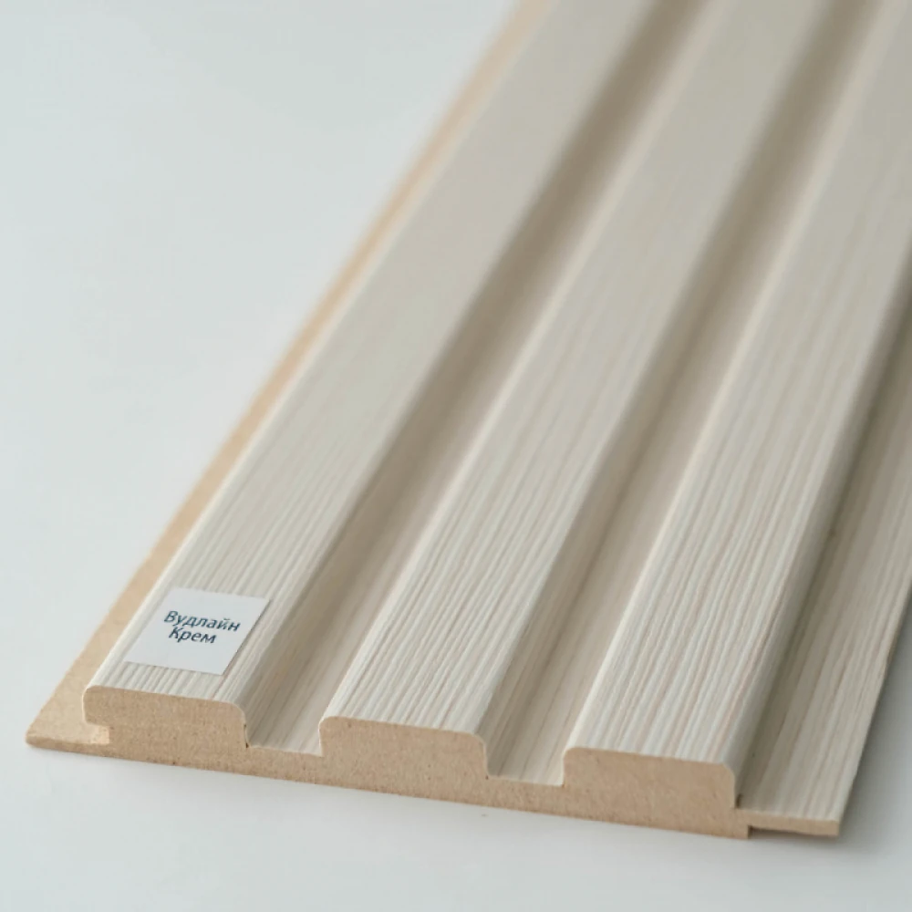 Панель МДФ Стінова 12117 Вудлайн Крем 117(104) x 12 х 2800  (1 шт.)