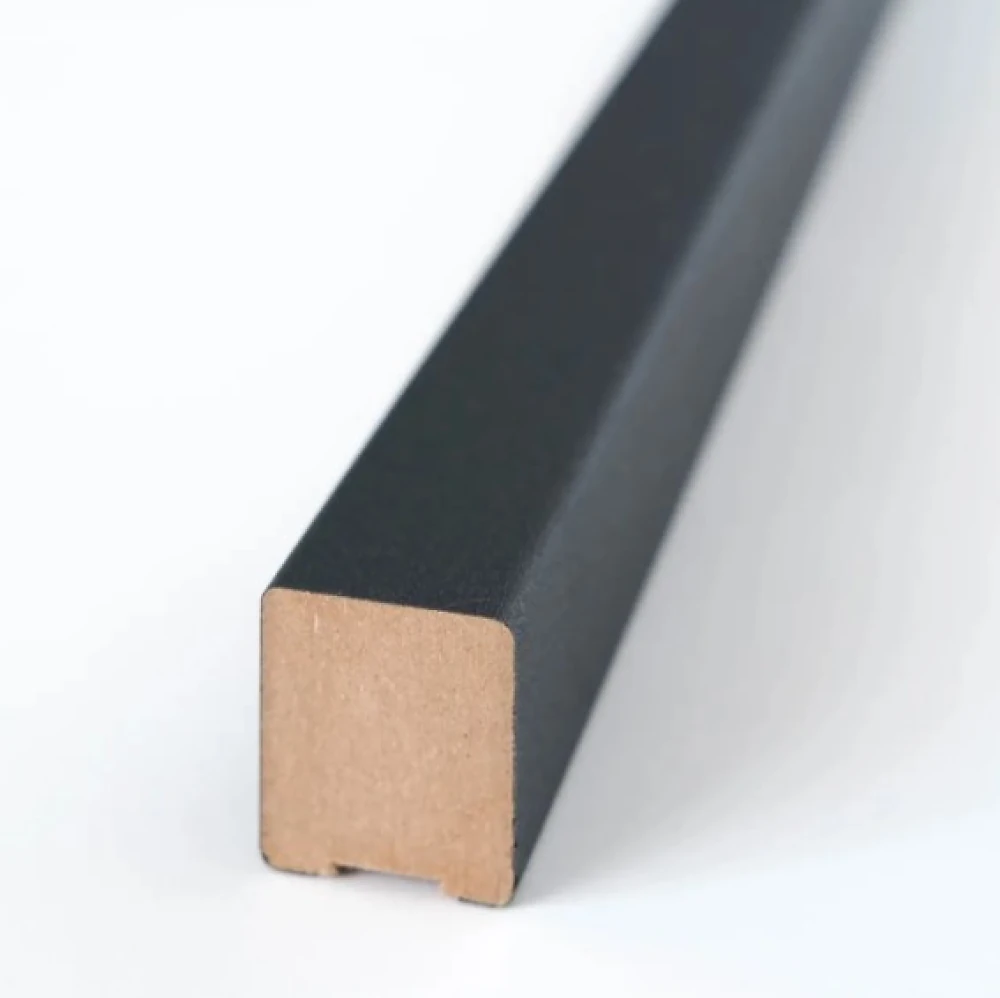 Декоративные рейки МДФ 2529 Антрацит 25х30х2800 (1 шт.)