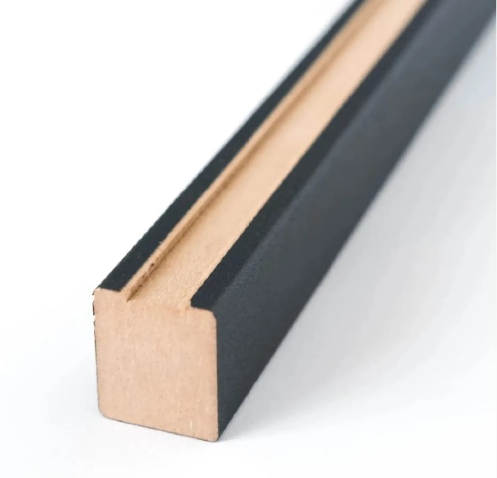 Декоративные рейки МДФ 2529 Антрацит 25х30х2800 (1 шт.)