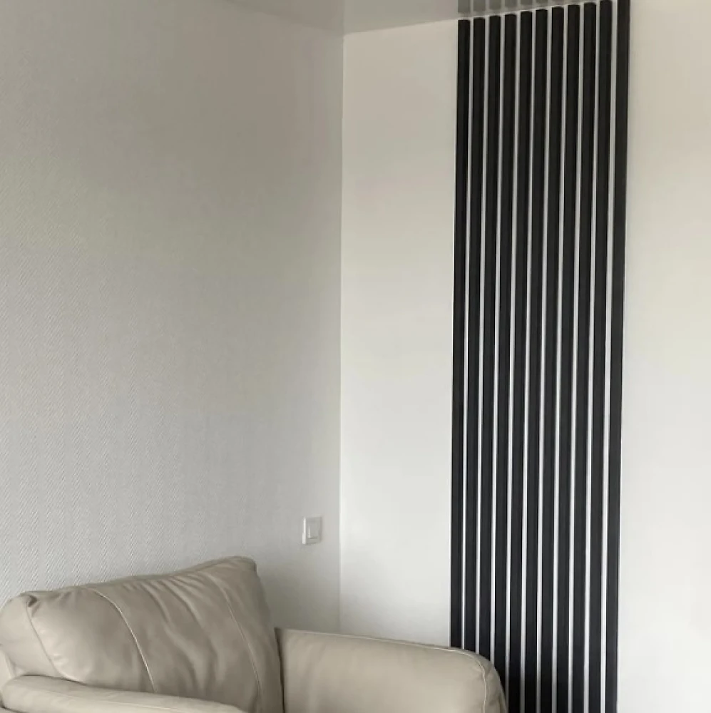 Декоративные рейки МДФ 2529 Антрацит 25х30х2800 (1 шт.)