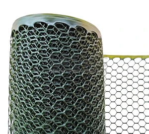 Садовая сетка пластиковая зеленая AgroSar 15х15мм ромбическая, ширина 0.5м (на метраж)