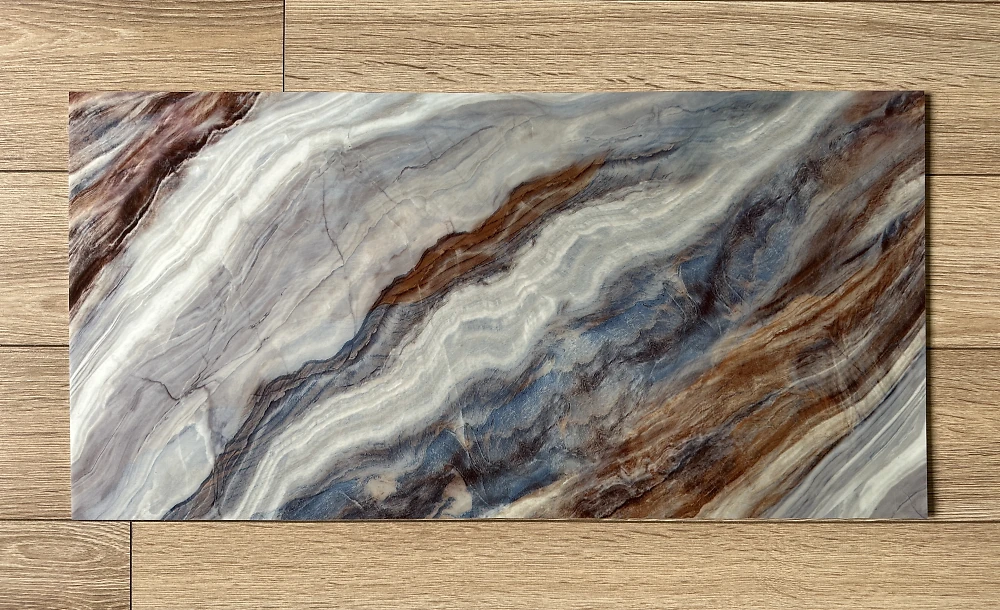 Самоклеющаяся виниловая плитка 600*300 мм (сланец светлый) SXP-PT-827