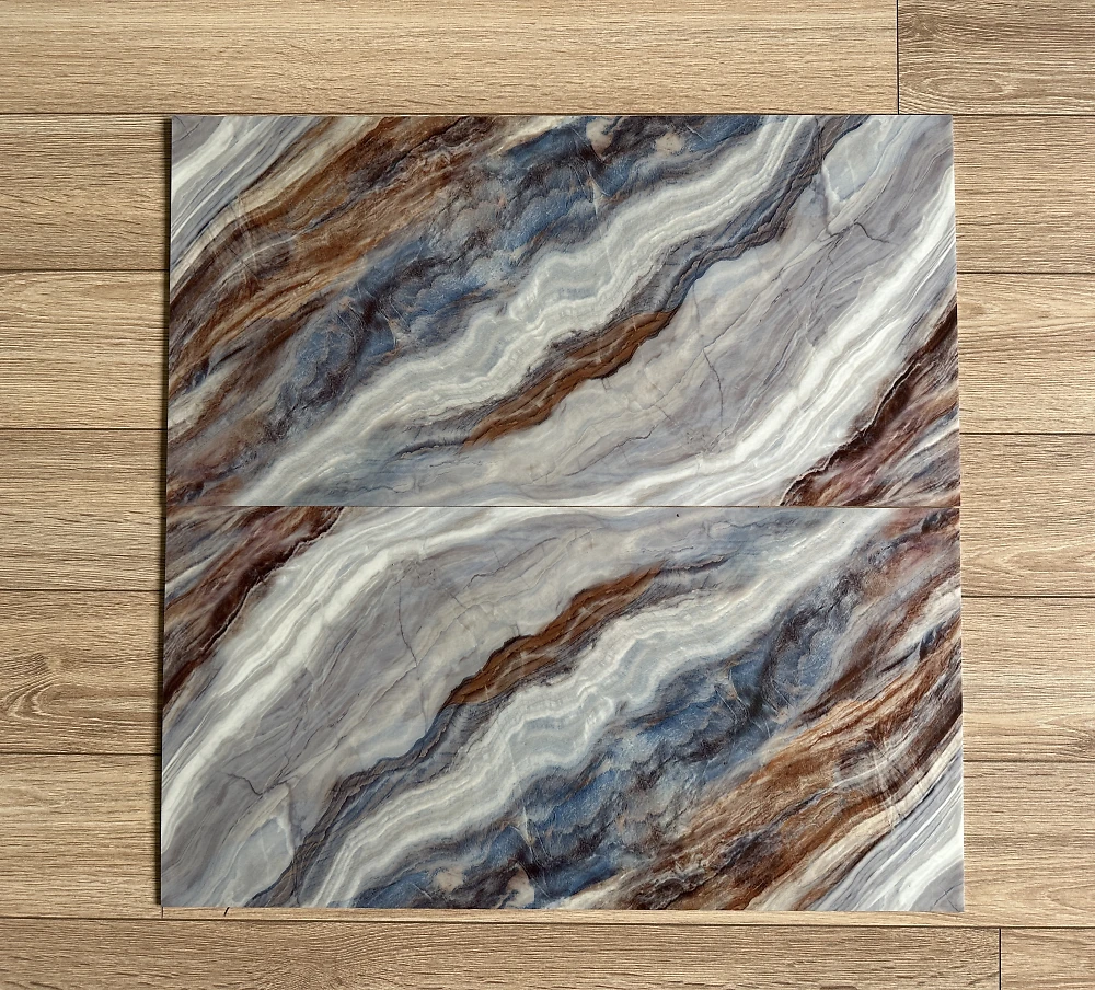 Самоклеющаяся виниловая плитка 600*300 мм (сланец светлый) SXP-PT-827