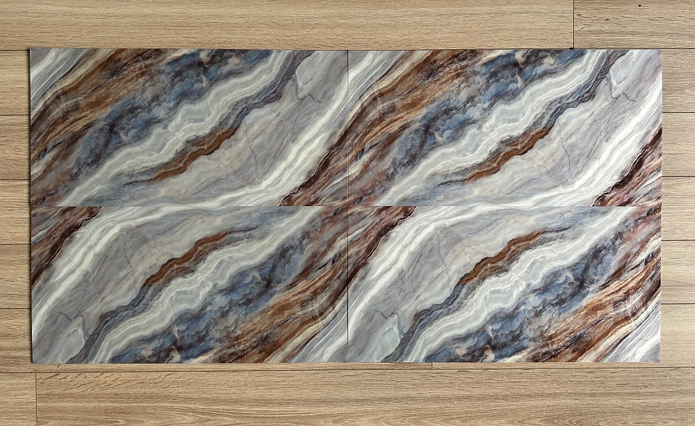 Самоклеющаяся виниловая плитка 600*300 мм (сланец светлый) SXP-PT-827