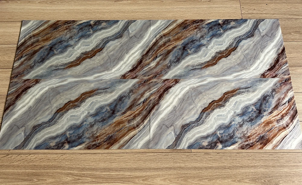 Самоклеющаяся виниловая плитка 600*300 мм (сланец светлый) SXP-PT-827