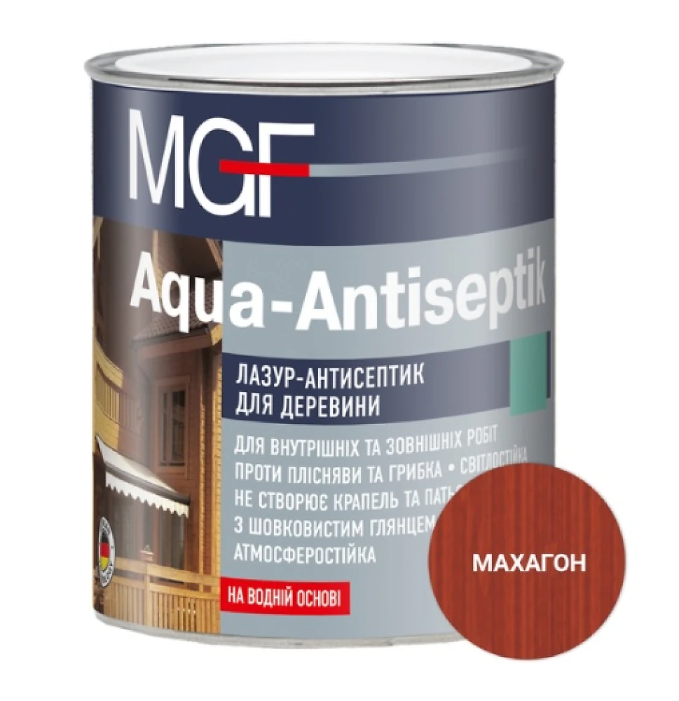 Лазур - антисептик Aqua-Antiseptik MGF махагон 0.75 л