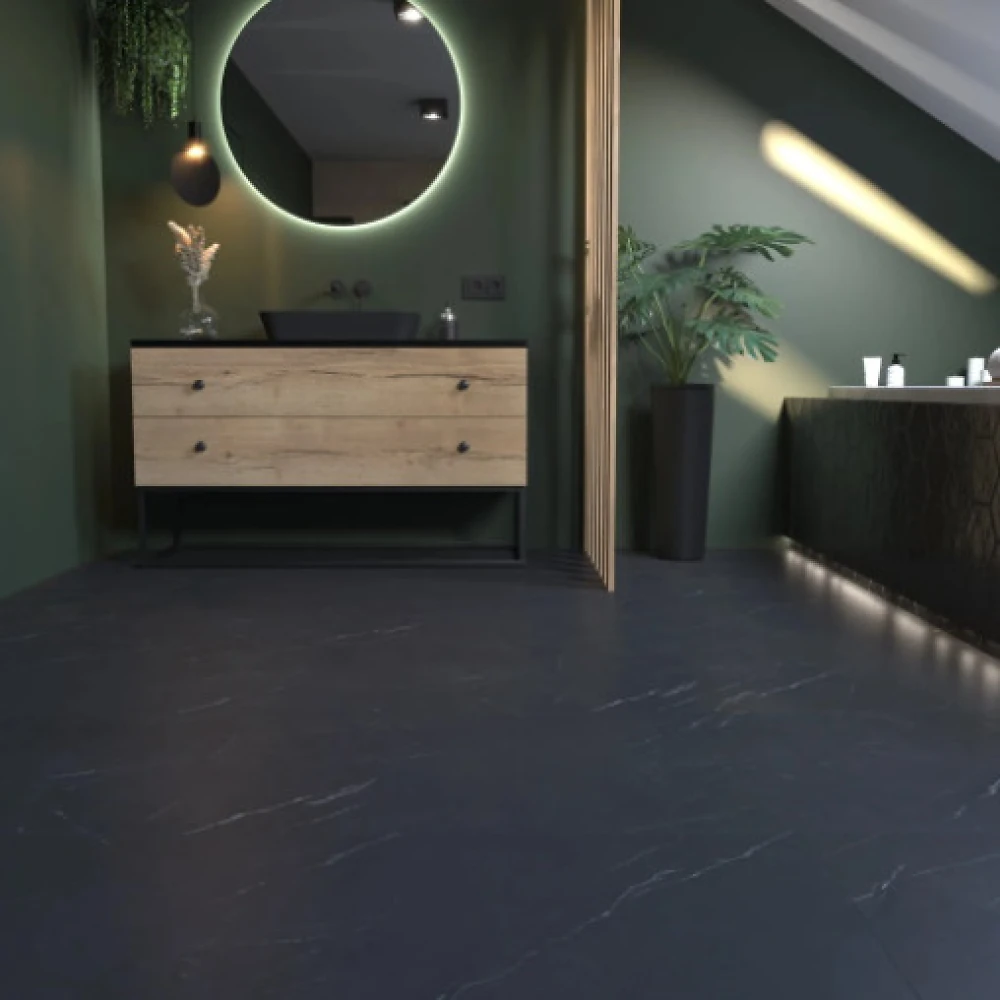 Вінілова підлога SPC SPeCtra Floor Мармур Неро 2502 1 м кв.