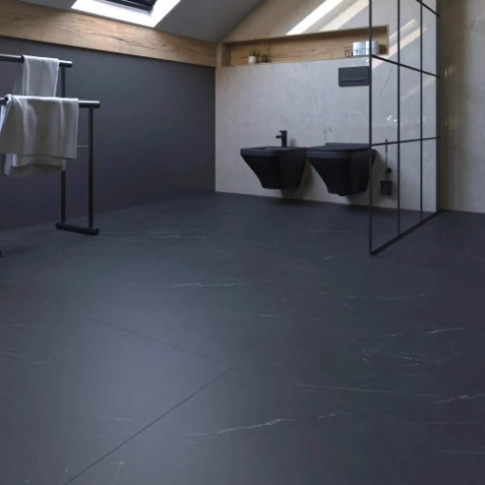 Вінілова підлога SPC SPeCtra Floor Мармур Неро 2502 1 м кв.