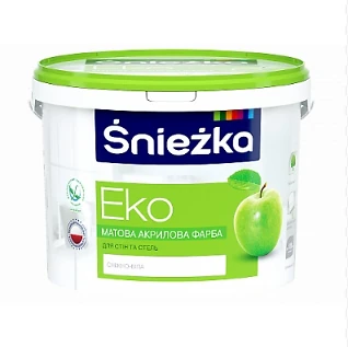 Фарба акрилова Sniezka ЕКО матова 10 л 14 кг