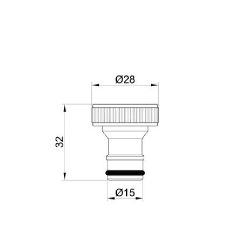 Штуцер з адаптером 3/4*1/2 SD140W2015 SD Plus