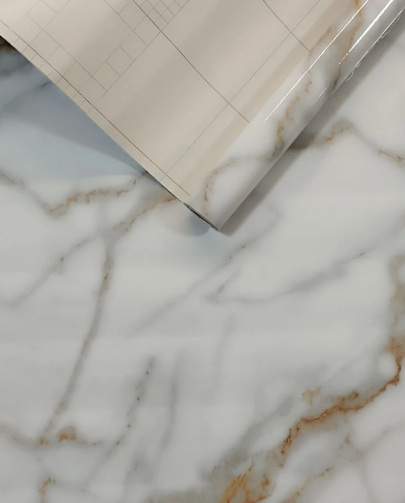 Маслостійка самоклеюча плівка під мармур 60 см*1 м МА058