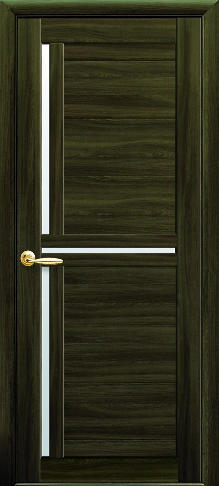 Дверь  Мода кедр Тринити (со стеклом сатин) Экошпон Новый стиль