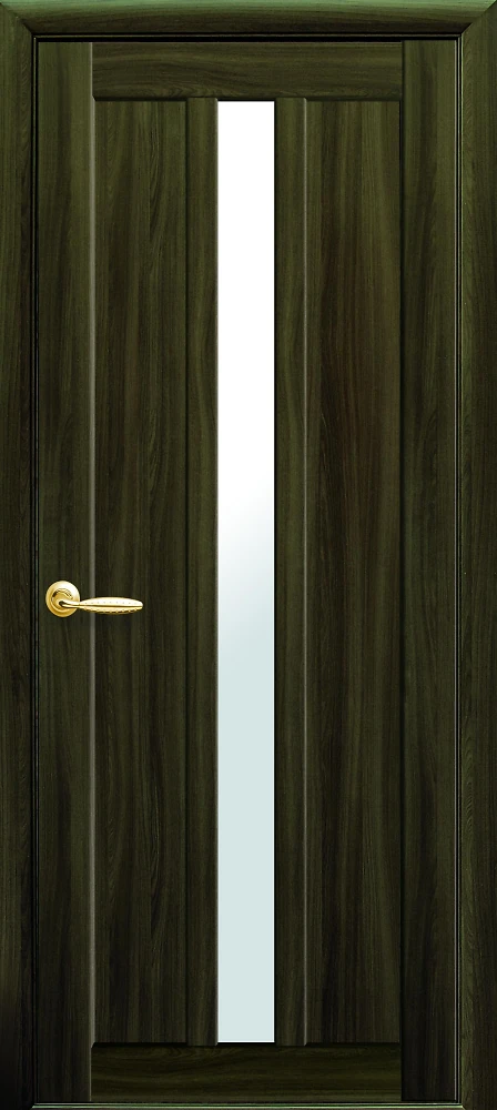 Дверь  Мода кедр Марти (со стеклом сатин) Экошпон Новый стиль