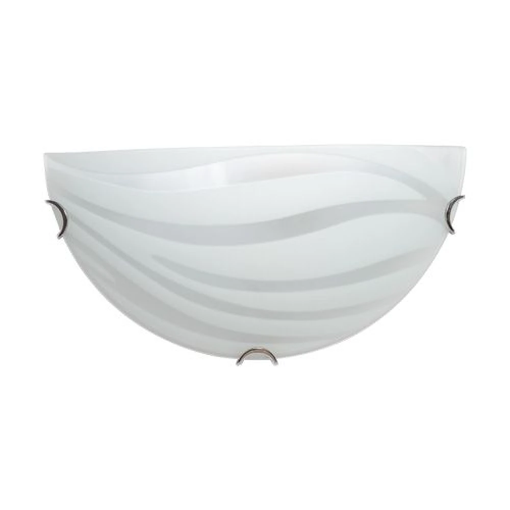 Светильник стеклянный НББ Зебра 1*60Вт Е27 1/2 белый (24061)