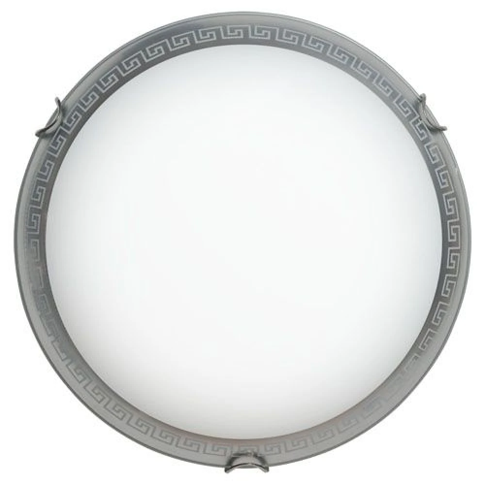 Светильник стеклянный НББ Гермес 2*60Вт Е27 d=300 хром (24071)