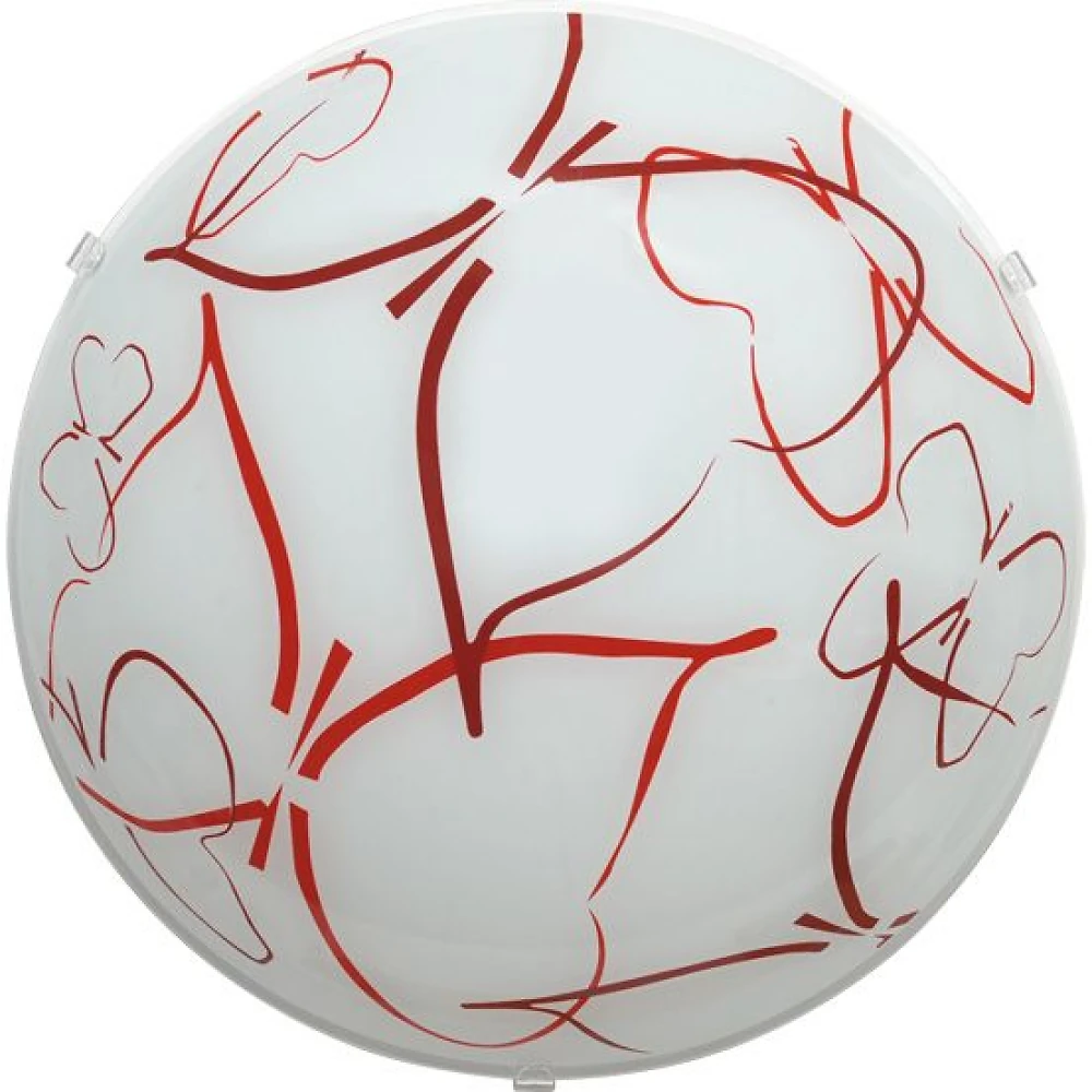 Светильник стеклянный НББ Бабочка 2*60Вт Е27 d=300 (24650)