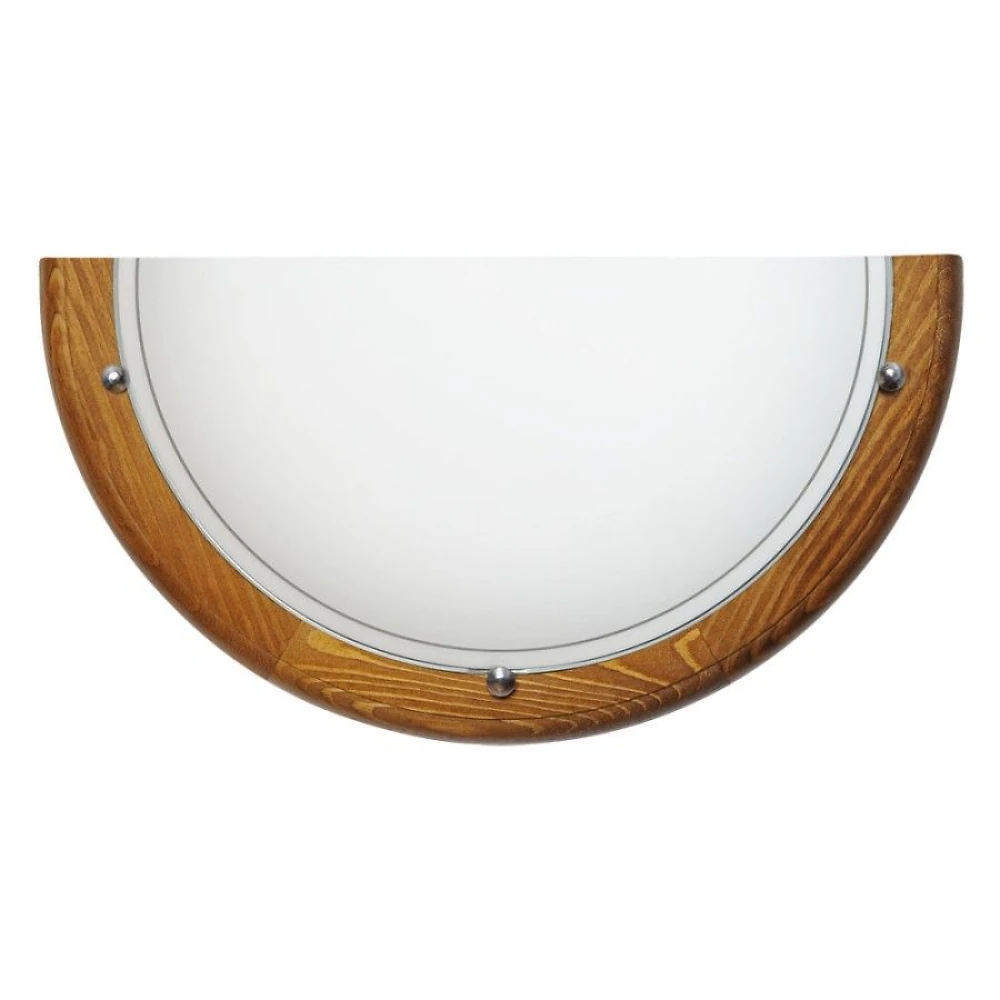 Светильник стеклянный НББ Калипсо 1*60Вт Е27 1/2 дуб (27751)