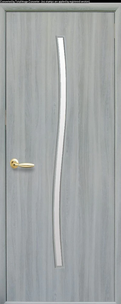 Двері Модерн Гармонія ясен патина (зі склом сатин) Екошпон Новий стиль