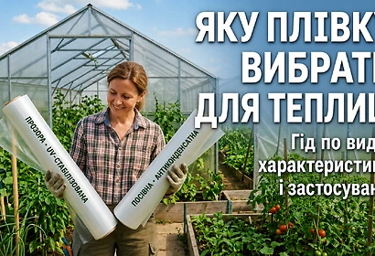 Яку плівку вибрати для теплиці