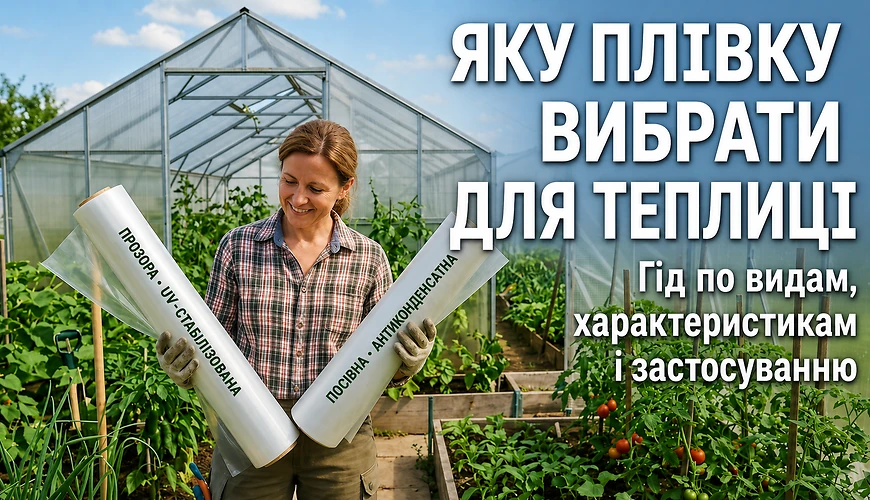 Яку плівку вибрати для теплиці