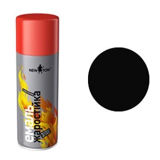 Емаль жаростійкий (600 ) Чорна 400 мл NewTon (аерозоль)