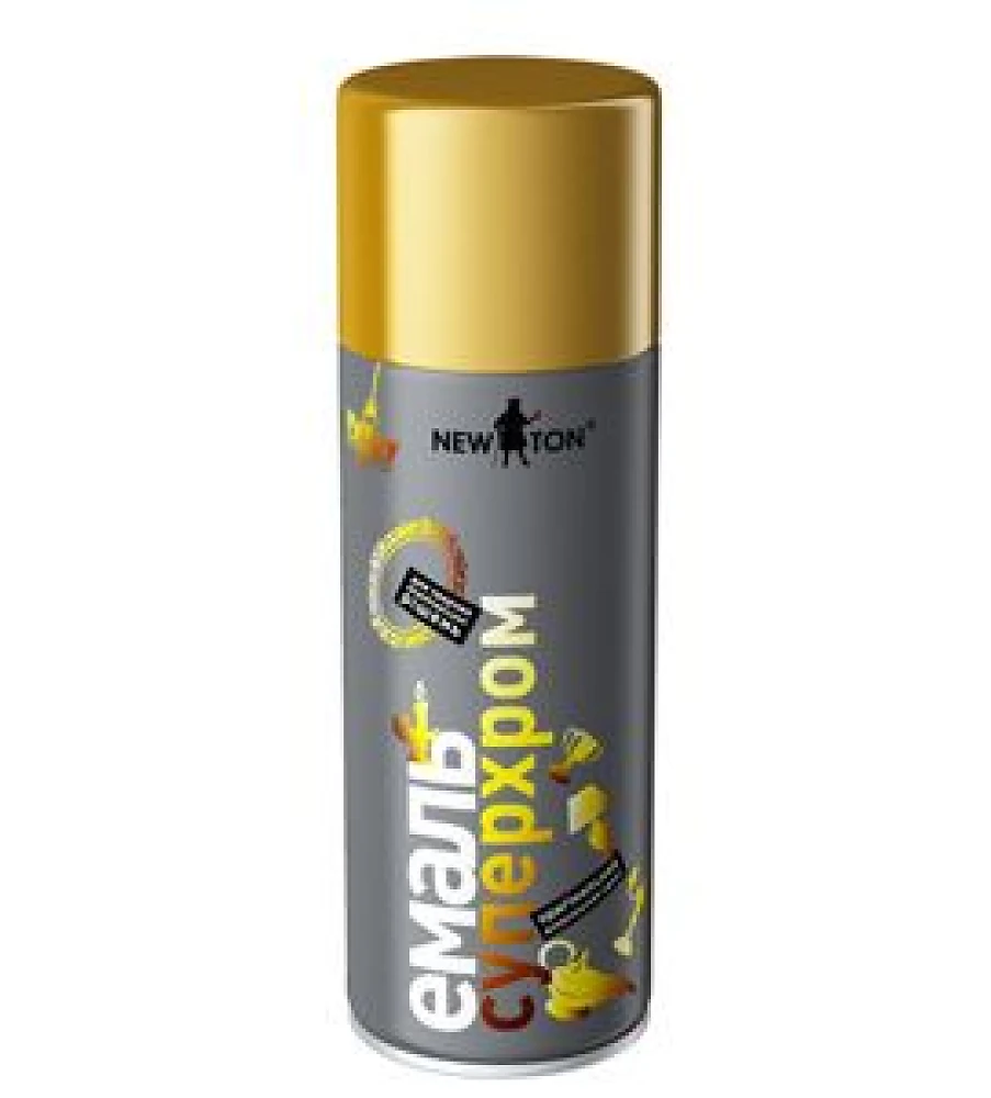 Эмаль Супер Хром Серебро   400 мл  NewTon (аэрозоль)