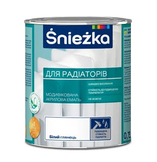 Эмаль для радиаторов акриловая Sniezka Белая  0,75 л