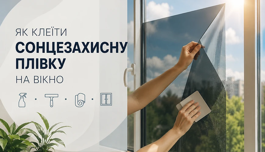 Як правильно клеїти сонцезахисну плівку на вікно