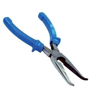 Щипці подовжені вигнуті 160мм Intertool HT-0124