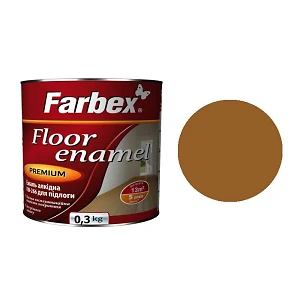 Эмаль для пола ПФ-266 Farbex Желто-коричневая  0,3 кг