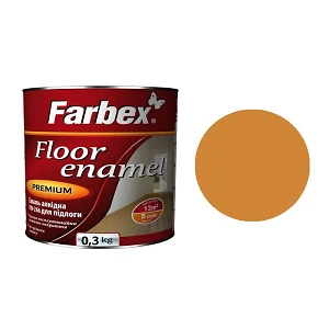 Емаль для підлоги ПФ-266 Farbex Золотисто-коричнева 0,3 кг