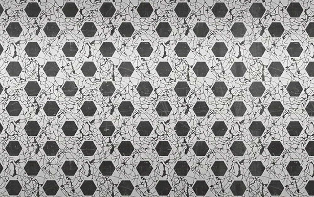 Пластик 3000*250*8мм Соты зеркальные RL 3006 Riko термоперевод