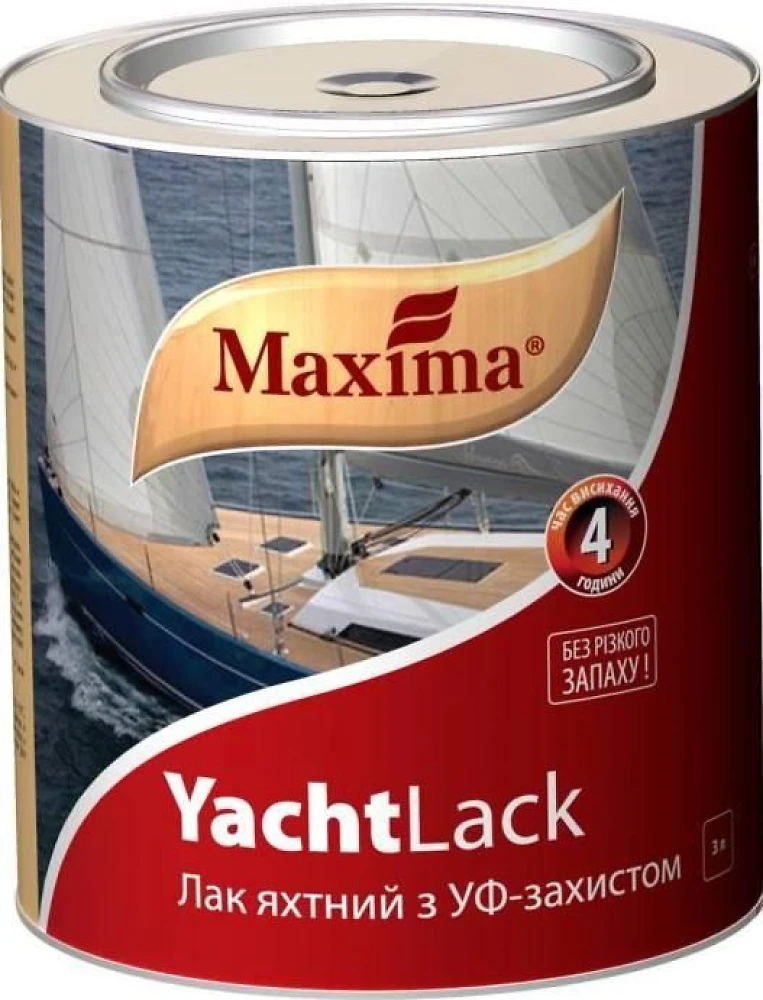 Лак Яхтний алкідно-уретановий Maxima глянсовий 0,75 л