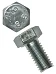 Болт метрический с полной резьбой с шестигранной головкой М10х 25 мм  [ключ17]