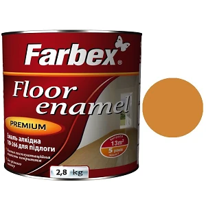 Емаль для підлоги ПФ-266 Farbex Золотисто-коричнева 2,8 кг