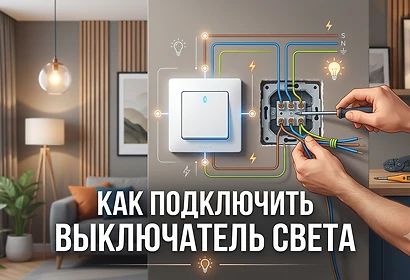 Как подкючить выключатель света