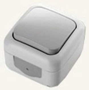 Viko Palmiye серый Выключатель 1-й  IP54