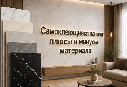 Самоклеющиеся панели: минусы и плюсы материала