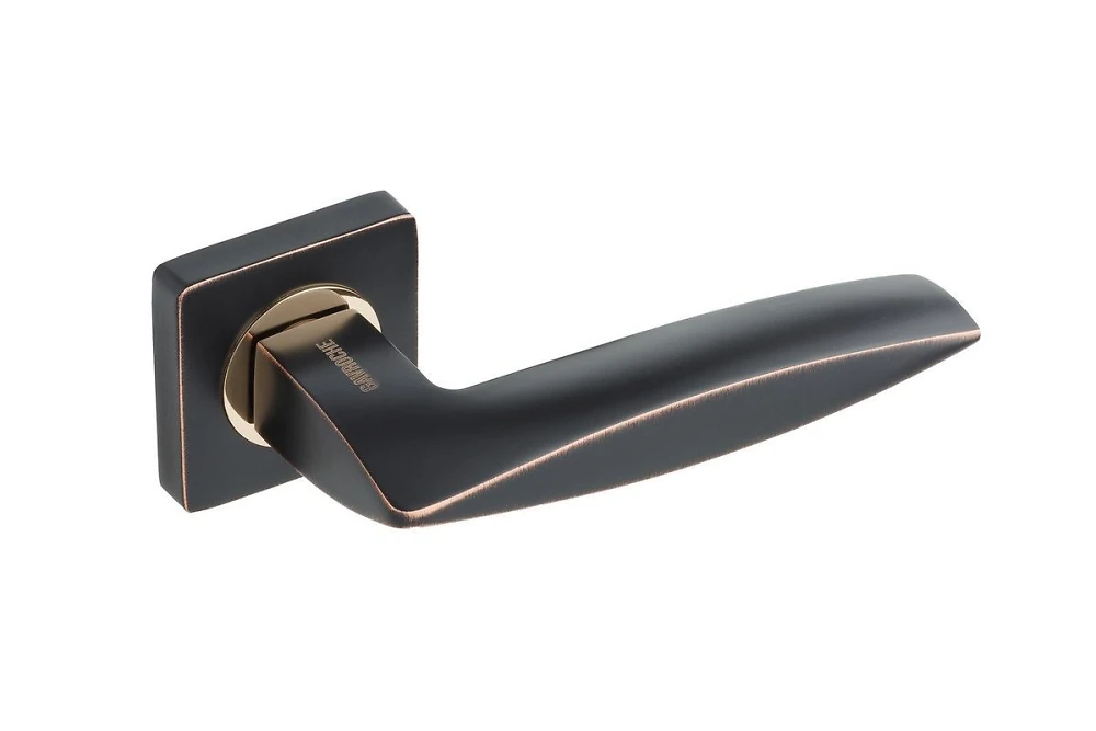 Ручка на розетці Gavroche COBALTUM Co  Z3 колір ORB/PB (чорний/золото)