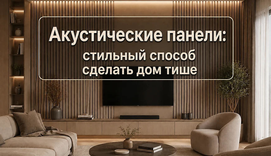 Акустические панели: стильный способ сделать дом тише
