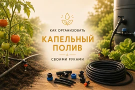 Как организовать капельный полив своими руками