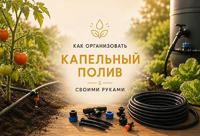 Как организовать капельный полив своими руками