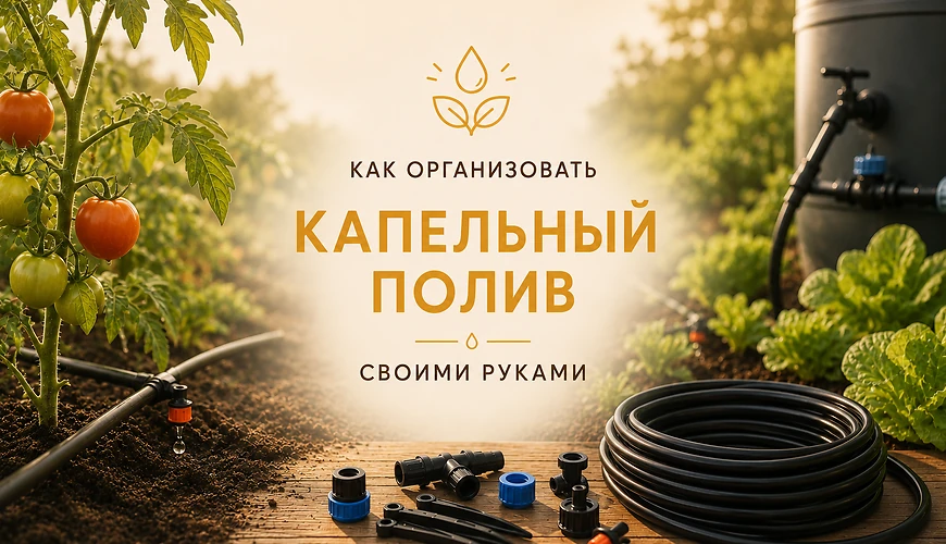 Как организовать капельный полив своими руками