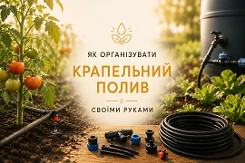 Як організувати крапельний полив своїми руками