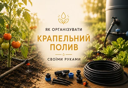 Як організувати крапельний полив своїми руками