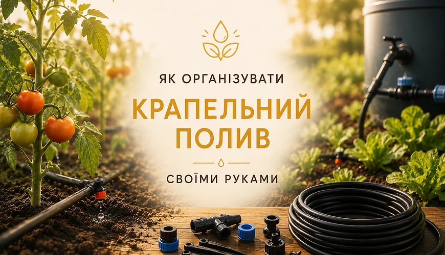 Як організувати крапельний полив своїми руками
