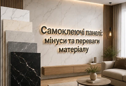 Самоклеючі панелі: мінуси та переваги матеріалу